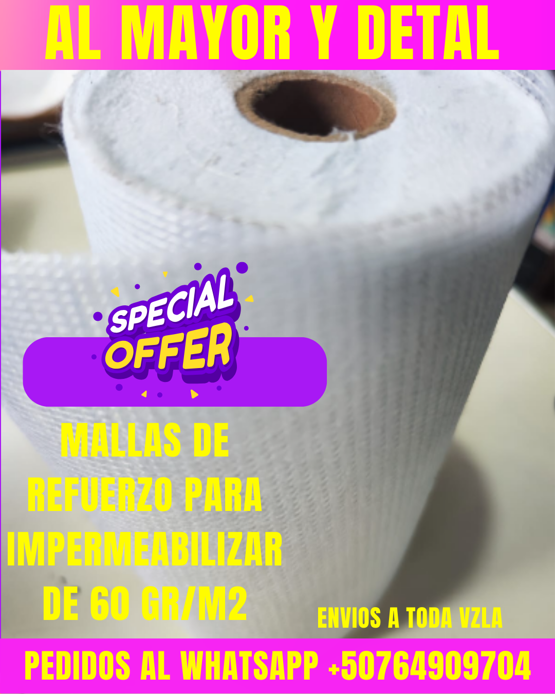 Malla de refuerzo para impermeabilizar de 60 gr/m2 - Imagen 2