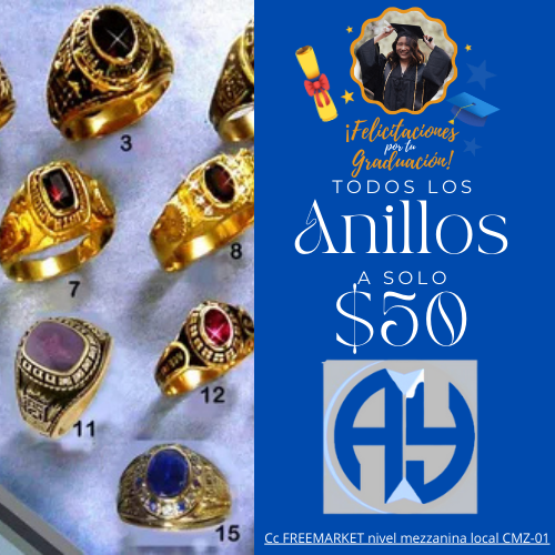 Anillos Para Grado En Plata Ley 950 Auténtica Y Certificada