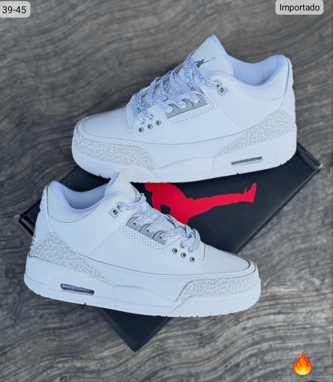 Tenis blanco rojo negro clásico